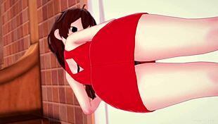 Girlfriend wants to fuck all night in her room hentai style