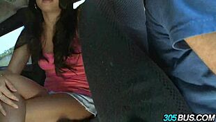 Check Out Asa Akira Riding Wild on the 305Bus