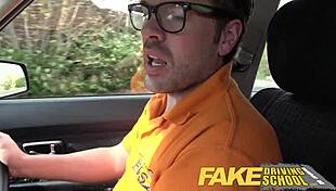 Fake Driving School, Wanna See Her Big Natural Tits?