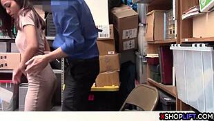 Silent asian teen punished with cock at office