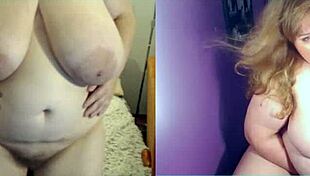 bbw mother-in-law chats on video, showing her big ass 😏