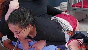 Little Bubble-Butt Slave Kingsley Gets Ass Punished and Gags on Cum