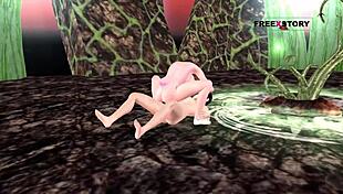 Animated 3D Porn Of Cute Girl Riding Dick