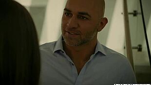 Hot Brunette Babysitter Rides Boss's Cock in Doggystyle and Cowgirl Positions Before Creampie