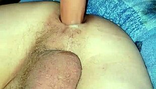 a twink soloboy on webcam plays with his dildo until creampie