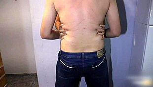 Dry humping in tight leggings ends with cum