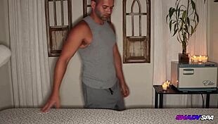 Older Milf Drives Him Wild Until He Bursts at Seka Shady Spa with Skilled Hands.