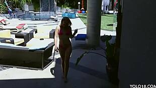 Blonde Teen Goldie Handles Big Cock