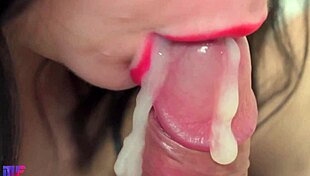 Close-up cumshot compilation of Kate Rehi in blowjobs and creampies