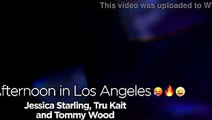Jessica Starling and Tru Kait share a threesome in LA