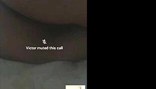 Hotwife tribute to horny latina and husband in videocall