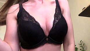 brunette girl masturbates wet pussy in fishnet pantyhose try not to cum