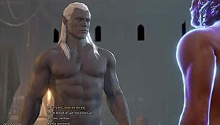 Baldur's Gate 3: Naked Playthrough of Gale's Gay Romance Scene Without Mods