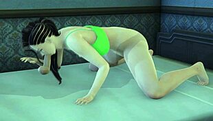 Laura Matsuda Intensely Sucks Huge Cock in 3D Porn Scene!