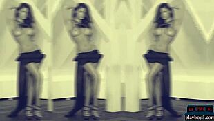 have you seen these two busty european models stripping naked and showing off their big tits?