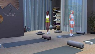 lustful lesbian sluts dirty sex gym