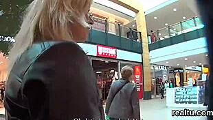 Stunning Czech Nympho Seduced in Mall and Drilled POV