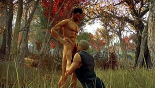 stan and jonathan blowjob in forest