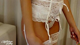 Stunning Brazilian Teen MysteriousKathy Strips Naked, Tries White Lingerie, Leaves You Drooling in Homemade Clip. See Full on Red Now!