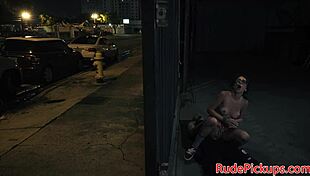 Bound spex teen with glasses gets roughfucked in public pickup, dominated and ridden