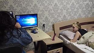 Teen Girl Rides While Getting Pussy Licked In Femdom Session