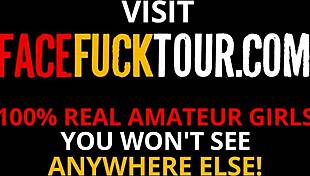 Married Hottie Devours Huge Cock in Deep Throat with Husband's Assistant