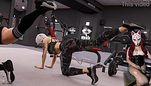 i'm watchin steps of debauchry 33 with naked babez in the gym, it's kinda weird!