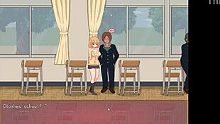 college lady fucks men in new hentai game