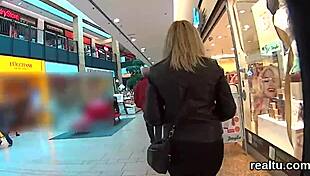 Stunning Czech Nympho Seduced in Mall and Drilled POV