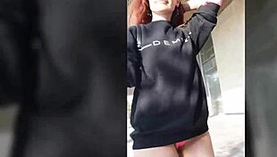 jeny smith flashes her bubble butt ass in public, hidden spy cam catches it