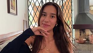 First Casting With Busty Skinny Brazilian Teen
