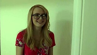 Petite blonde peyton gets toyed and creampied in casting.