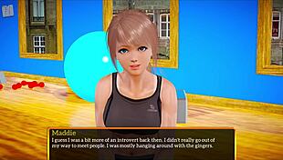 My new family 397 features brunette with big tits in erotic cartoon adventures