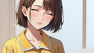 stepsister begs for anal and cum in this hentai animated double penetration