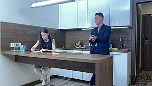 Lustful teacher seduces for first anal experience with a monster cock. It’s pure raw action!