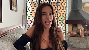 First Casting With Busty Skinny Brazilian Teen