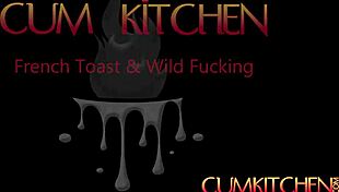 Blonde AJ Applegate Gets Hard Fucked in Cum Kitchen