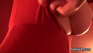 Unfaithful British Milf Lady Sonia Reveals Her Huge Melons at Wedding