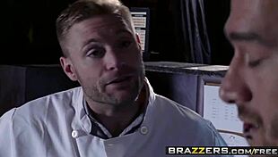 big tits at work ava addams gets fucked by the food inspector... oh no, i mean inspected