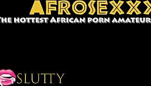 ebony cutie with sexy lips enjoys a nice head