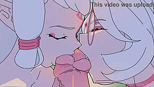 watch purah and paya subtly suck link's big dick in this cartoon anime hentai with big ass