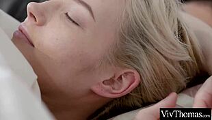 Cute Brunette Lesbian Sucks Clits And Toes In Bedroom