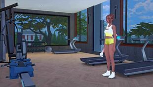 lustful lesbian sluts dirty sex gym