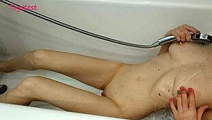 Young Milf Showers With Boyfriend Filming