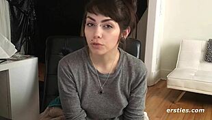 Watch SLOAN finger that HAIRY PUSSY to ORGASM!