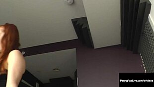 Cock Milker Penny Pax Slurps and Rides in Wild Redhead Action. Her Hairy Pussy Takes Control in Cowgirl Heat!