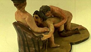 Vintage erotic illustration of antique scenes