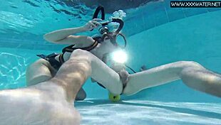 minnie manga takes a hard dick underwater in wild outdoor action