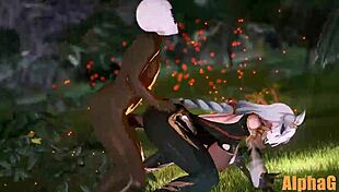 Shenhe in hentai anime adventures.