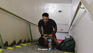 Found guys in shopping stairs encounter.